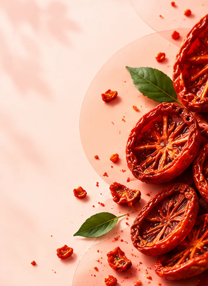 Solar-dried tomato slices